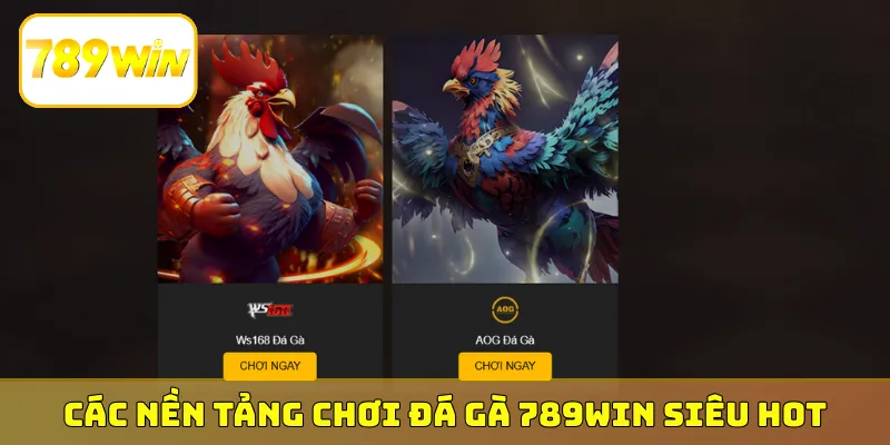 Các nền tảng chơi đá gà 789Win siêu hot