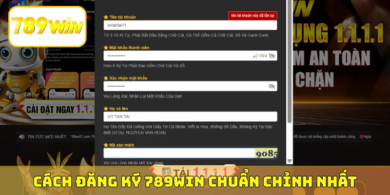 Cách đăng ký 789Win chuẩn chỉnh nhất