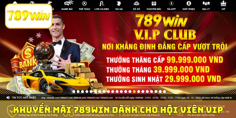Khuyến mãi 789Win mỗi tháng dành cho hội viên VIP