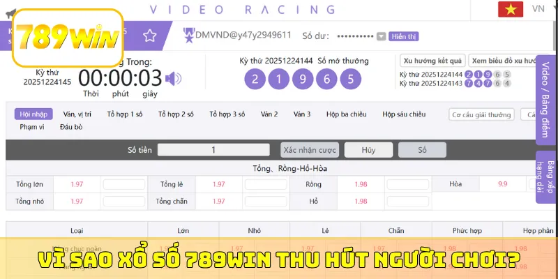 Vì sao xổ số 789Win thu hút người chơi?
